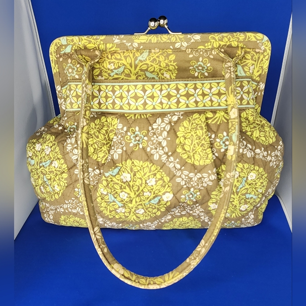 Vera Bradley Kiss Lock Alice Handbag In The "Sittin' In A Tree" Pattern